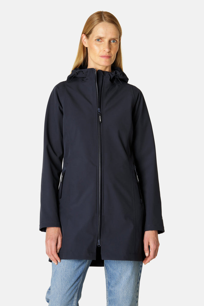 Ilse Jacobsen Hornbæk Daybreak 01 Soft Shell Rain Jacket | 660 Dark Indigo