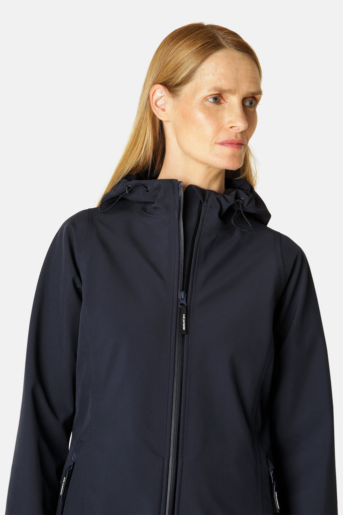 Ilse Jacobsen Hornbæk Daybreak 01 Soft Shell Rain Jacket | 660 Dark Indigo