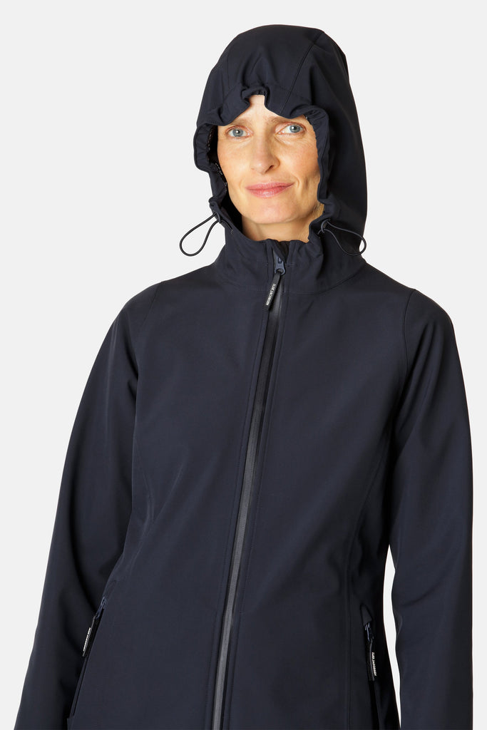 Ilse Jacobsen Hornbæk Daybreak 01 Soft Shell Rain Jacket | 660 Dark Indigo