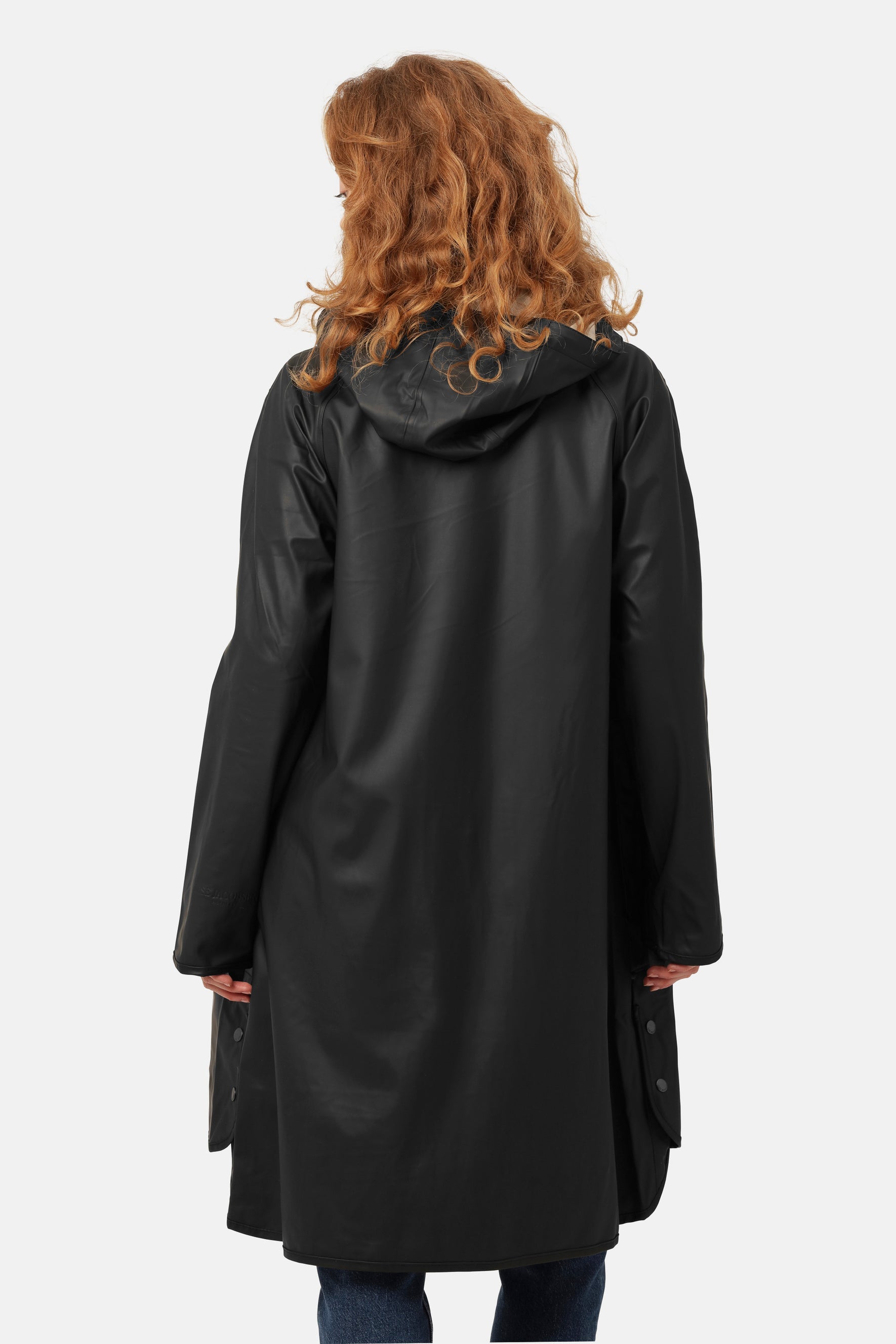 Ilse Jacobsen Hornbæk Rain 71 Hooded Rubberized Coat | Black