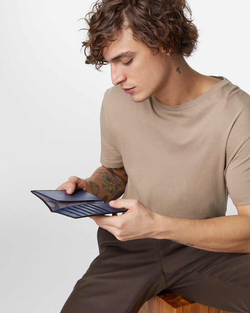 MZ Wallace Owen Seta Lux Leather Travel Wallet 1098N1616 | Black