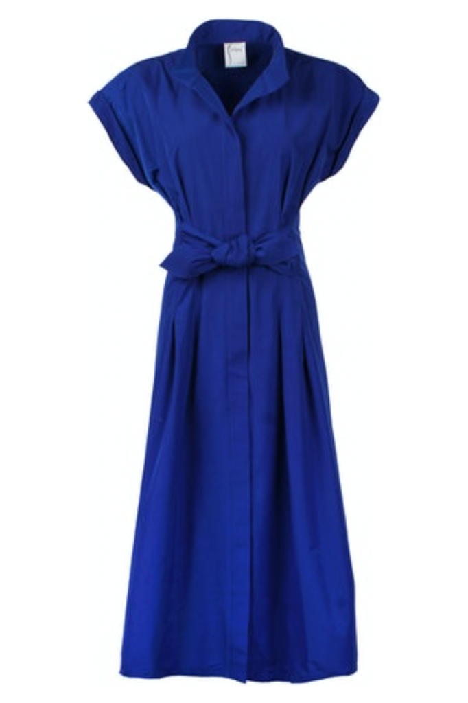Finley Shirts Long Rocky Techy Taffeta Dress 3429014T | Royal Blue 421