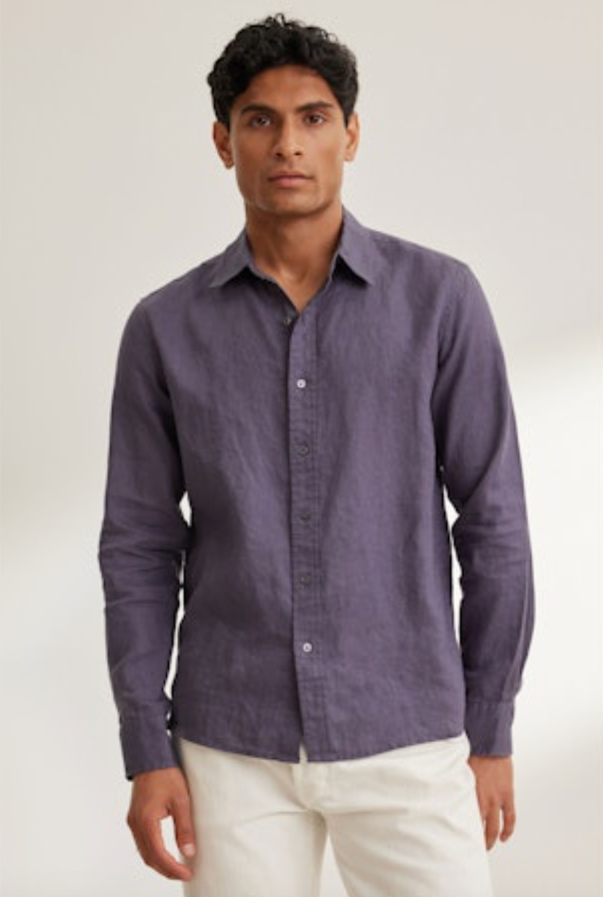 Shirts | Men's Woven Collar Button Front Long & Short Sleeve