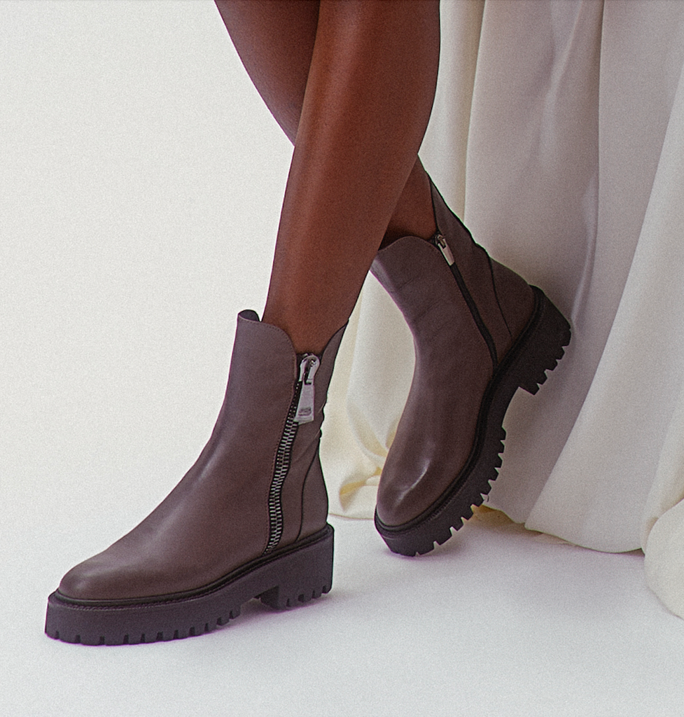 Michele Lopriore Sun Valley Combat Boots 7677 | Asfalt (Grey)