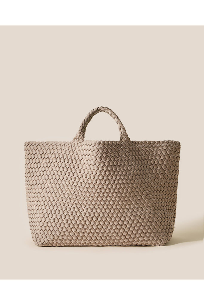 NAGHEDI St. Barth's Large Solid Woven Tote Bag SN0108 | Cashmere