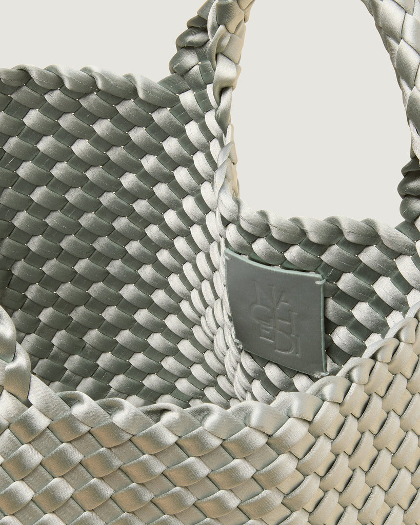 NAGHEDI St. Barth's Small Tote Satin Bag SN03012NG | Wintergreen