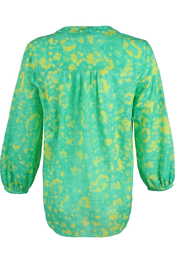 Finley Shirts Stephanie Citrus Meadow Top 2806014M | Tropical Green 367