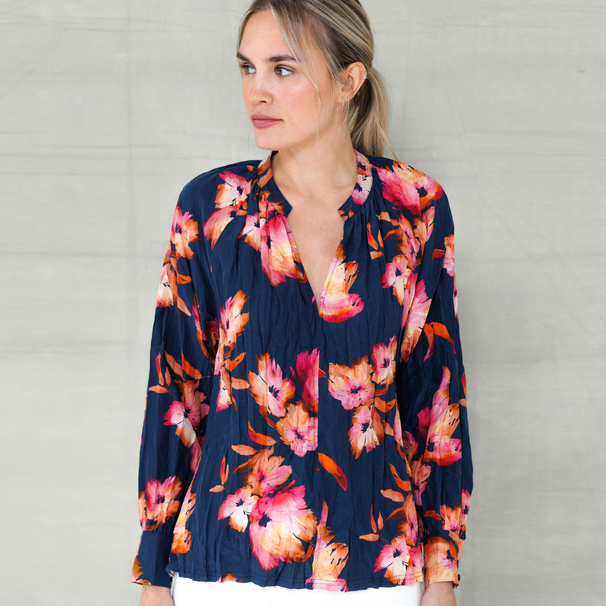 go by Go Silk Go Crease It Up Top T1771-SPEA | Peonies Aover | Final S ...