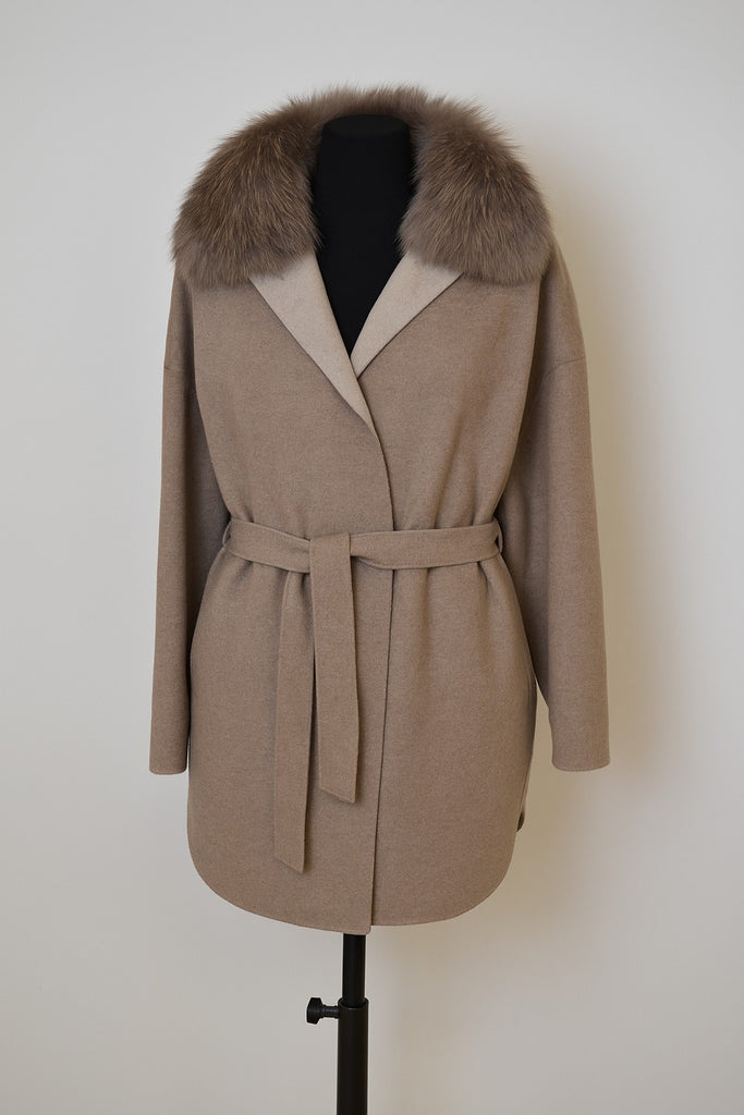 SUPREMA Women's Knit Jacket 25AMY502-T0166-123x101 | Sand-Milk