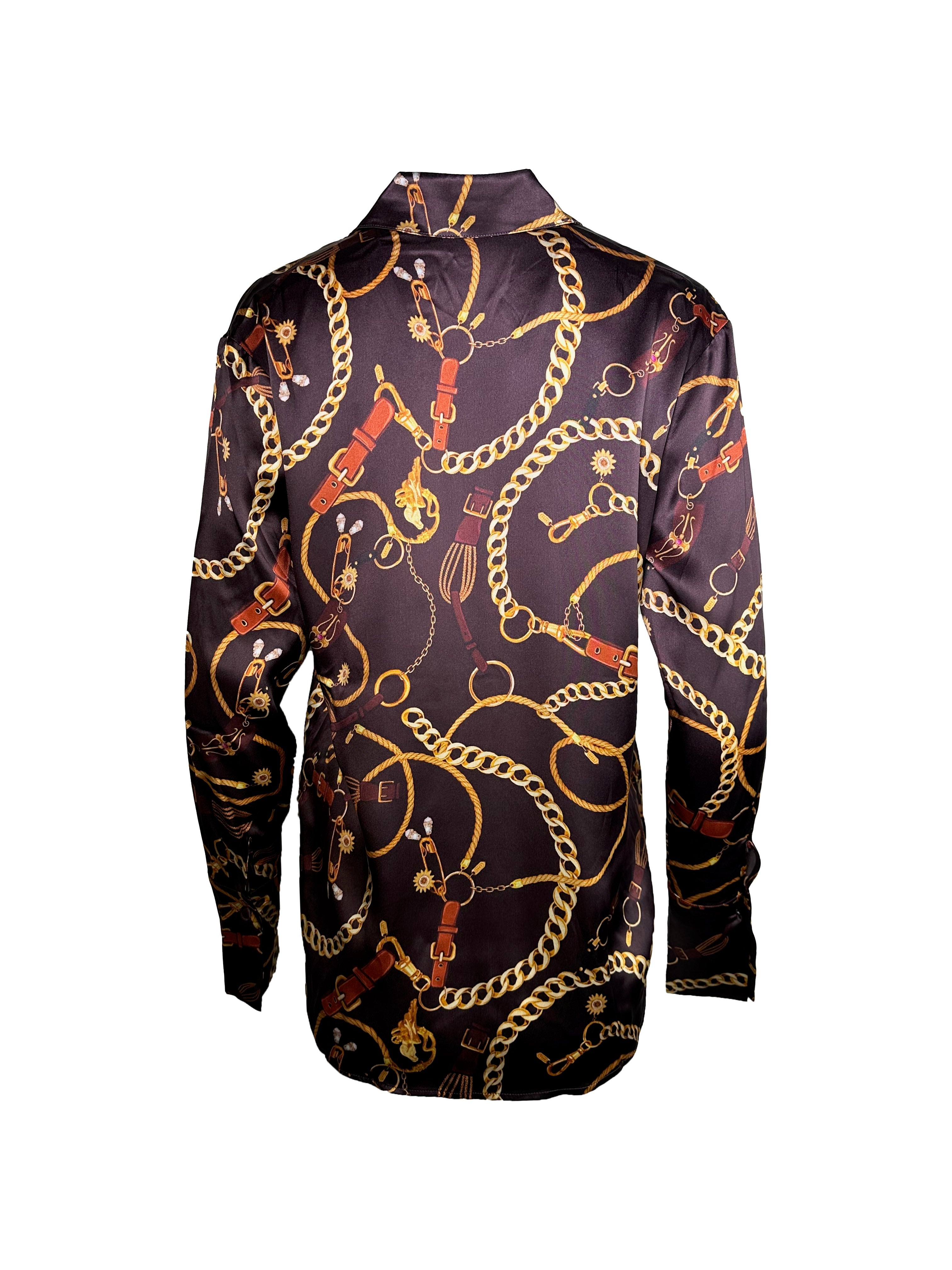 Catherine Gee Daria French Cuff Silk Blouse Belgian Chain Clearanc catherine-gee-daria-french-cuff-silk-blouse-belgian-chain-clearanc