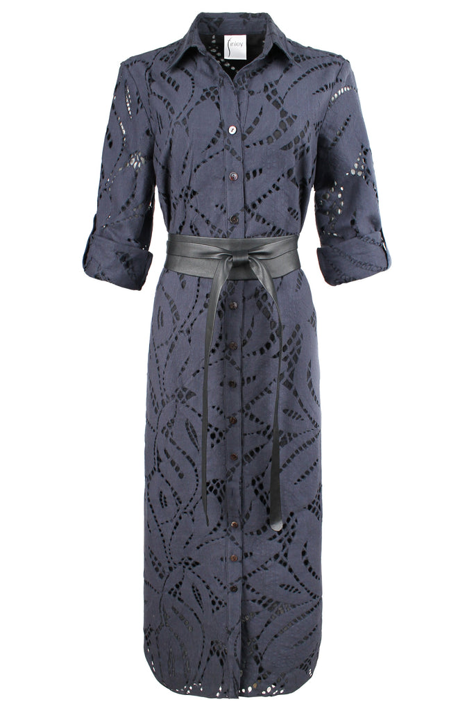 Finley Shirt Alex Long Chunky Lace Shirt Dress 3738095L | Navy