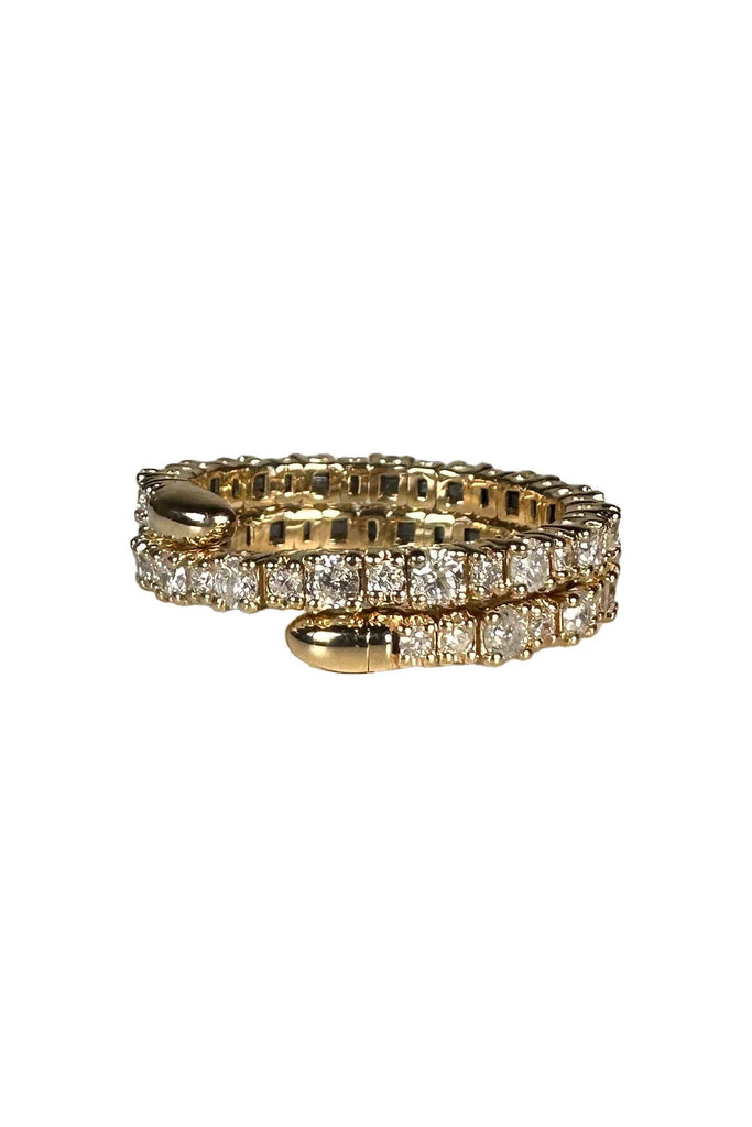 FC Creations Ring 14K Gold Diamond Coil Ring |  Yellow Gold 1.10 Carats