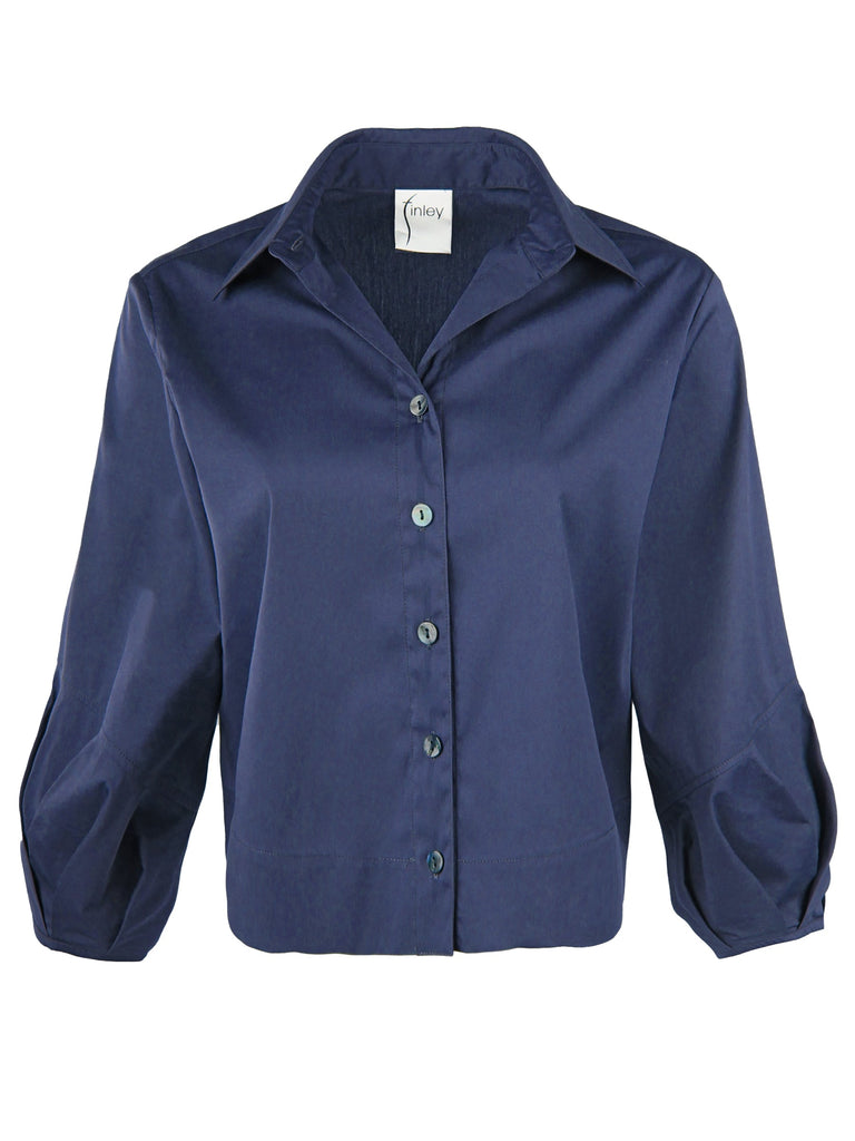 Finley Shirts Emmy Crop Shirt 3582075 | Navy