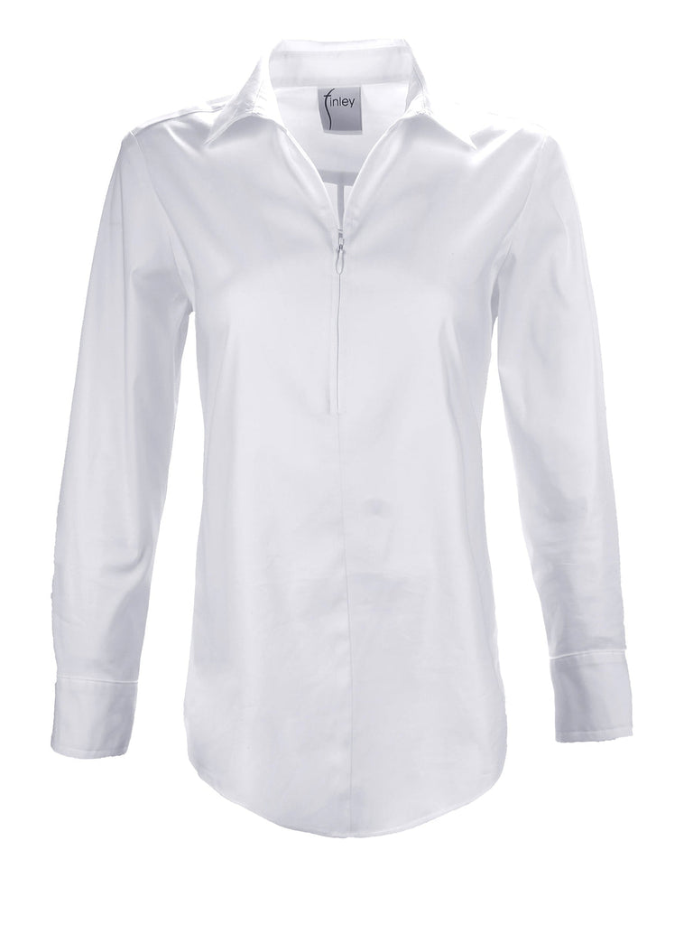 Finley Shirts Endora Zip Front Shirt 2276089 | White