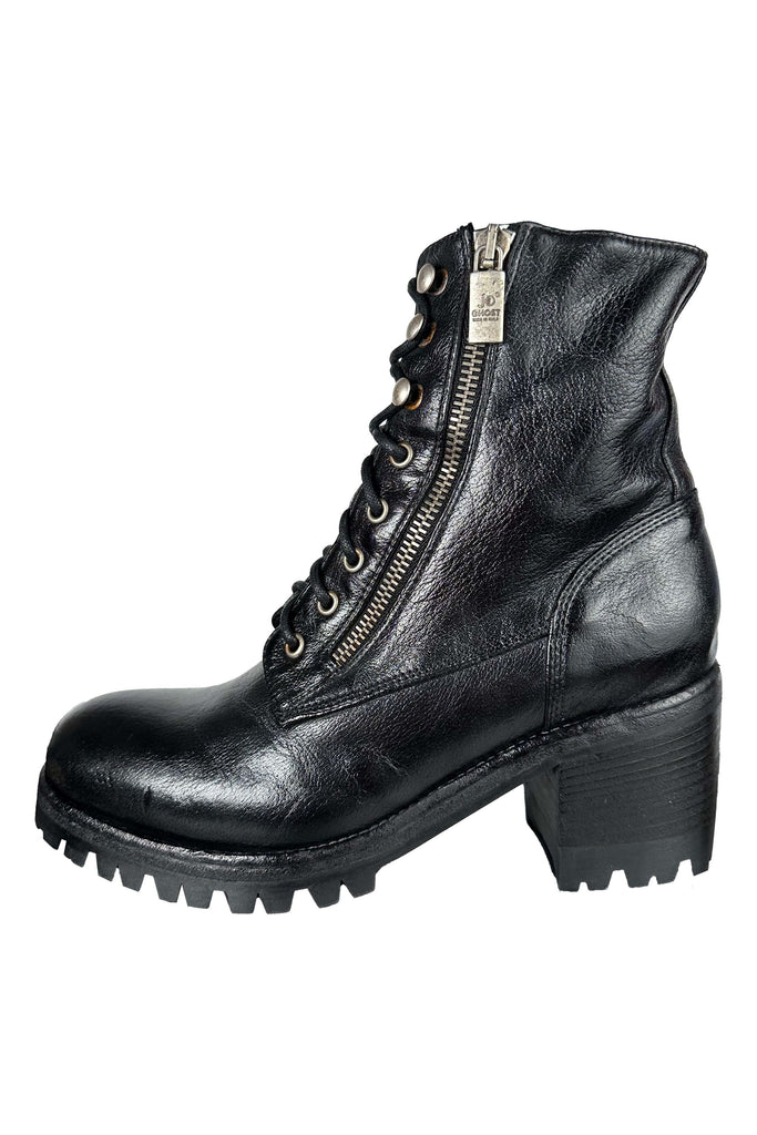 Jo Ghost Holly Combat Ankle Boot 4853 | Nero