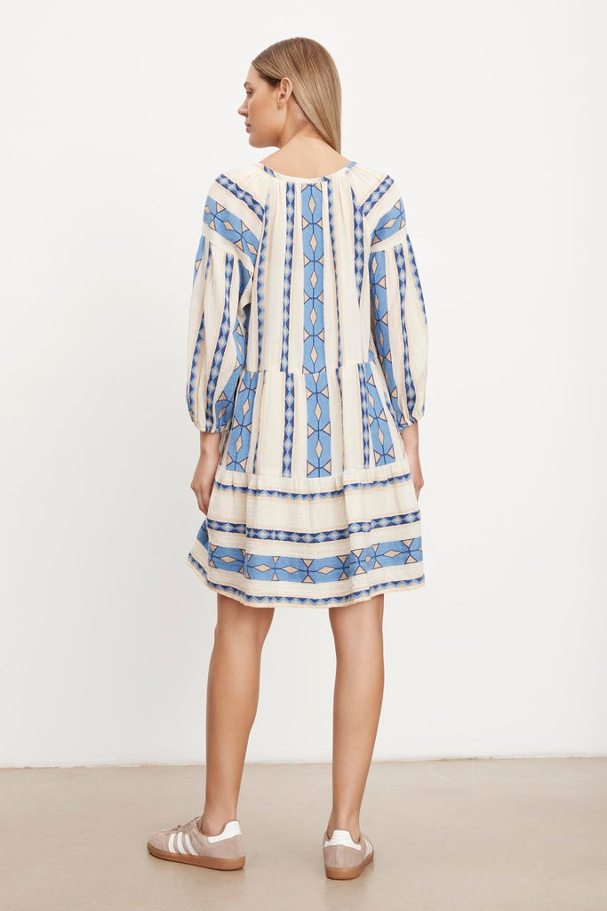 Velvet by Graham & Spencer Kally 06 Jacquard Dress | Blue
