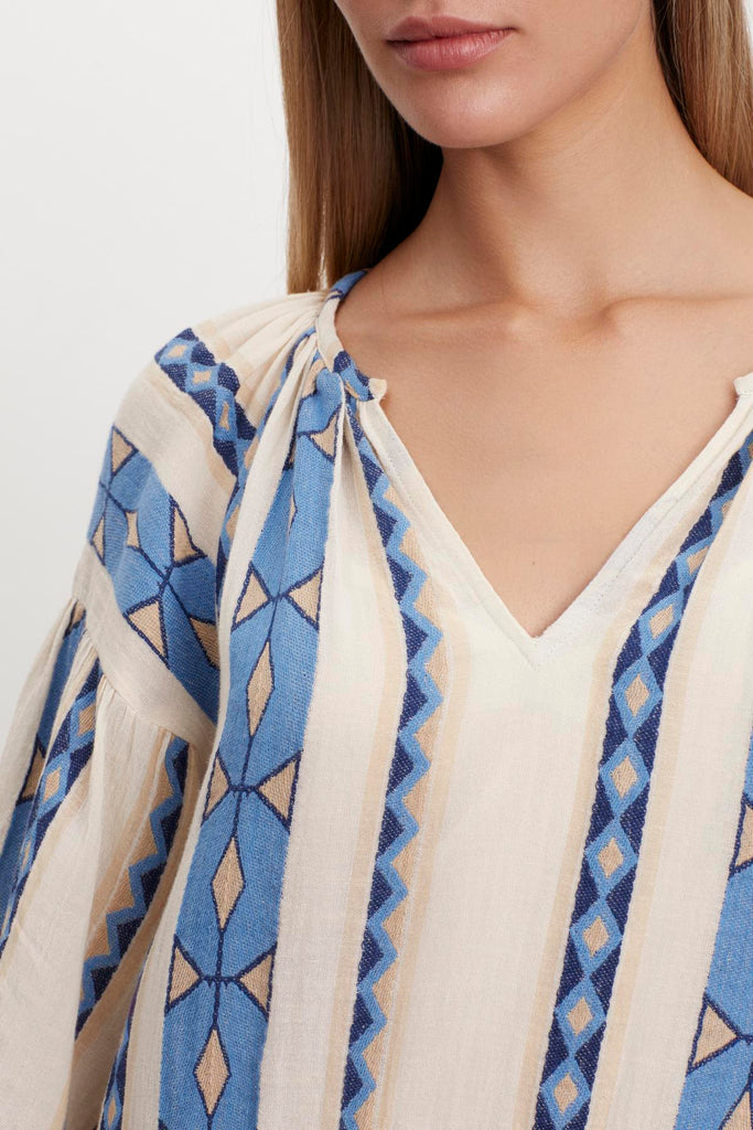 Velvet by Graham & Spencer Kally 06 Jacquard Dress | Blue