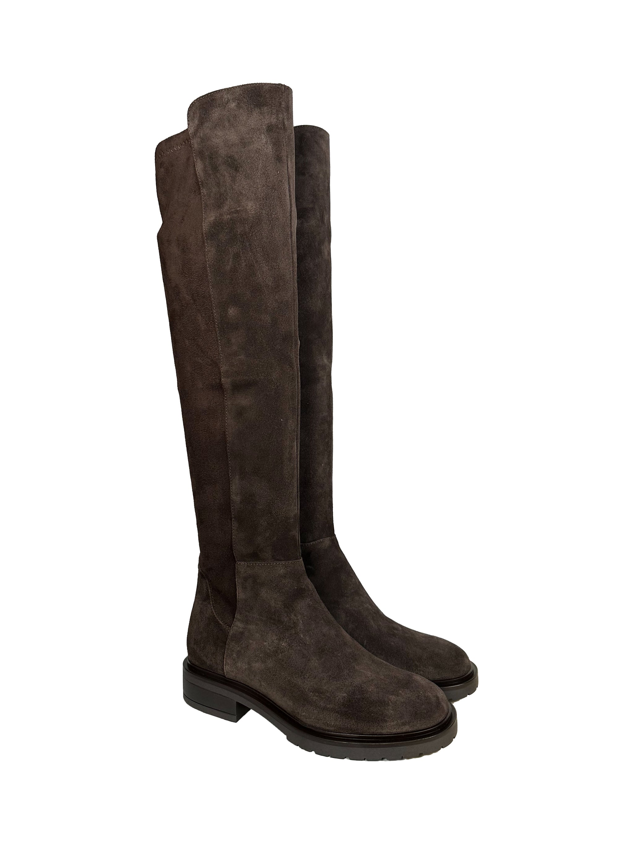 Bottines Michele Lopriore En Daim Violet - Pointure 36 - Talon Aiguille - Neuf Dans Boîte