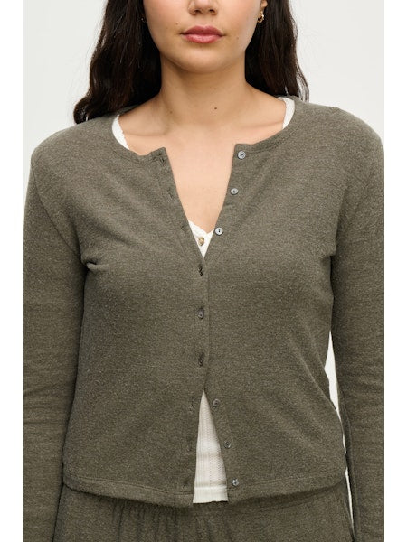 Velvet by Graham & Spencer Raya07 Kashmir Knit Cardigan  | Caper