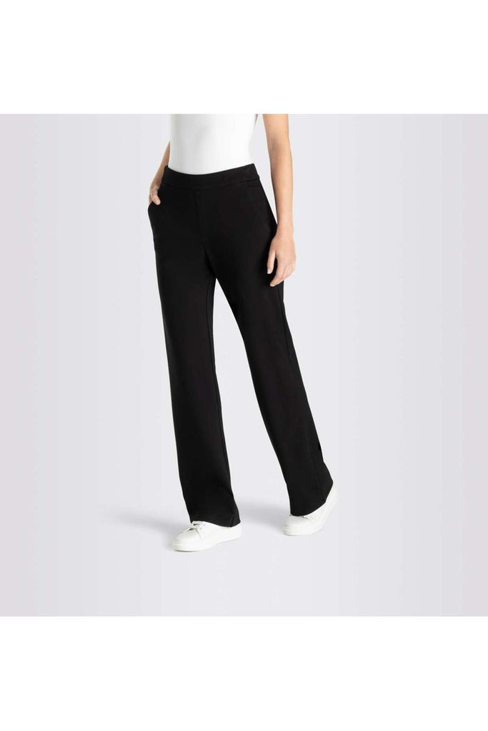 Mac Jeans Chiara Wide Leg Pull On Pants 2177-00-0107L | 090 Black