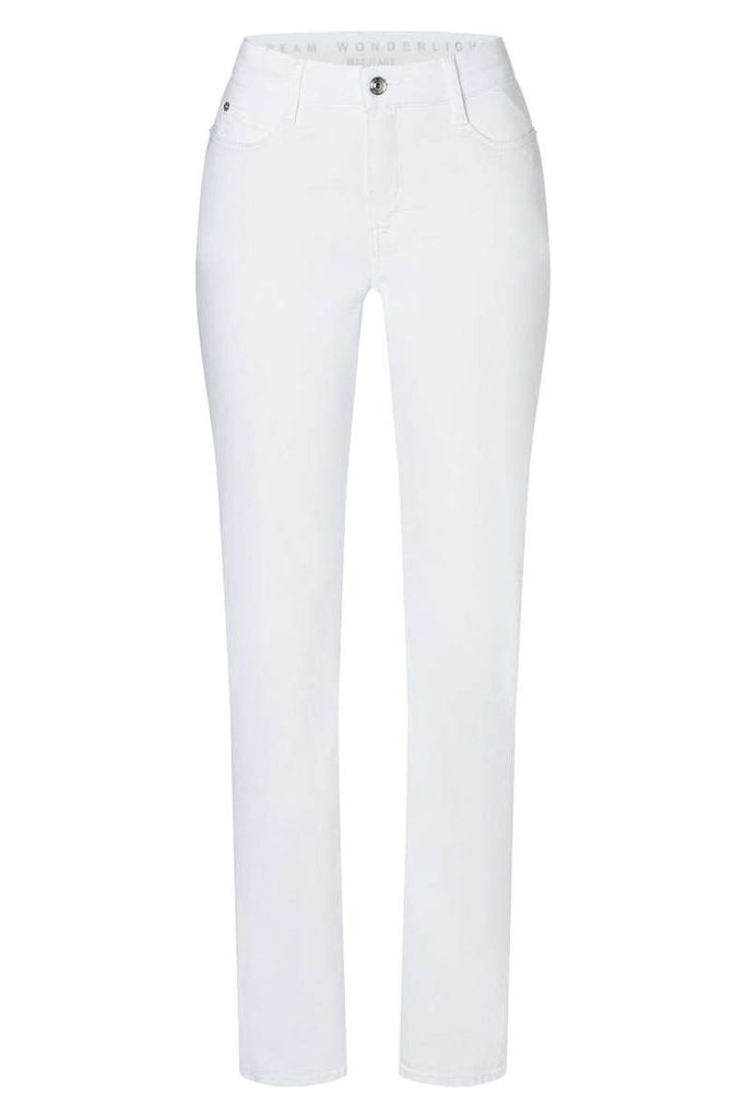 Mac Jeans Dream Wonder Light Denim Straight Legs 5401-90-351L | D010 White | Special Order Style