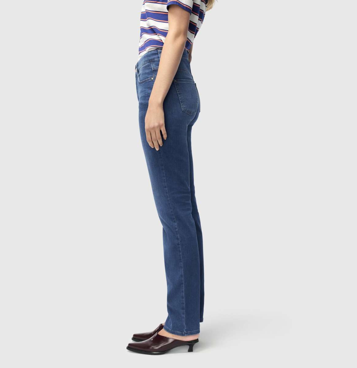Angels Linn Fringe Jeans Culotte mit weitem Bein in blau Angels Linn Fringe Jeans Culotte mit weitem Bein in blau