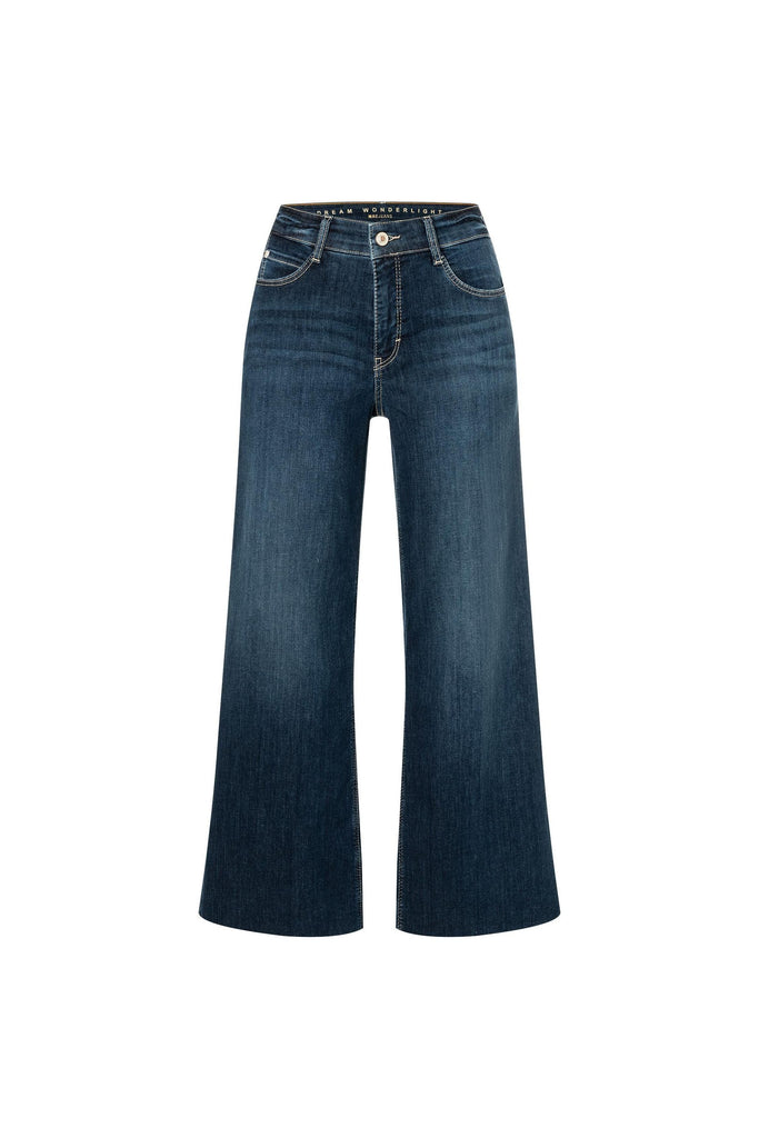 Mac Jeans Dream Wide Cropped Wonder Light Denim 5438-90-0351L | D834 Authentic Dark Blue