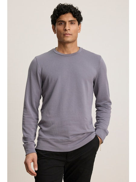 Velvet by Graham & Spencer Men's Soren 01 Fleece Crew | Stone