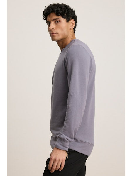 Velvet by Graham & Spencer Men's Soren 01 Fleece Crew | Stone
