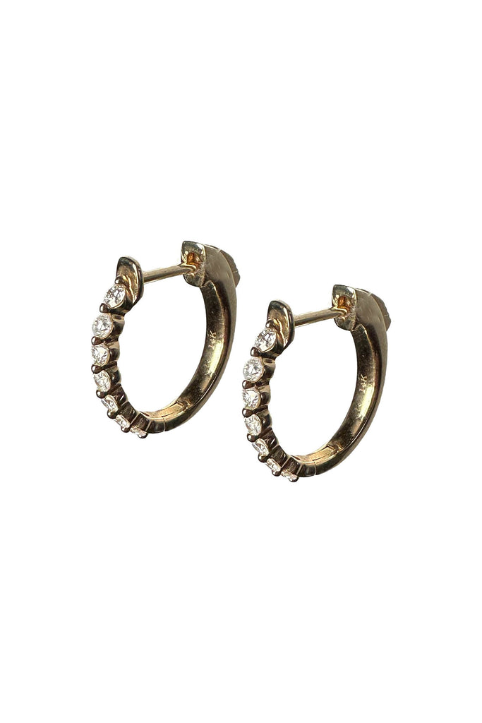 FC Creations Earrings 14K Gold Diamond Huggies | Yellow Gold .55 Carats
