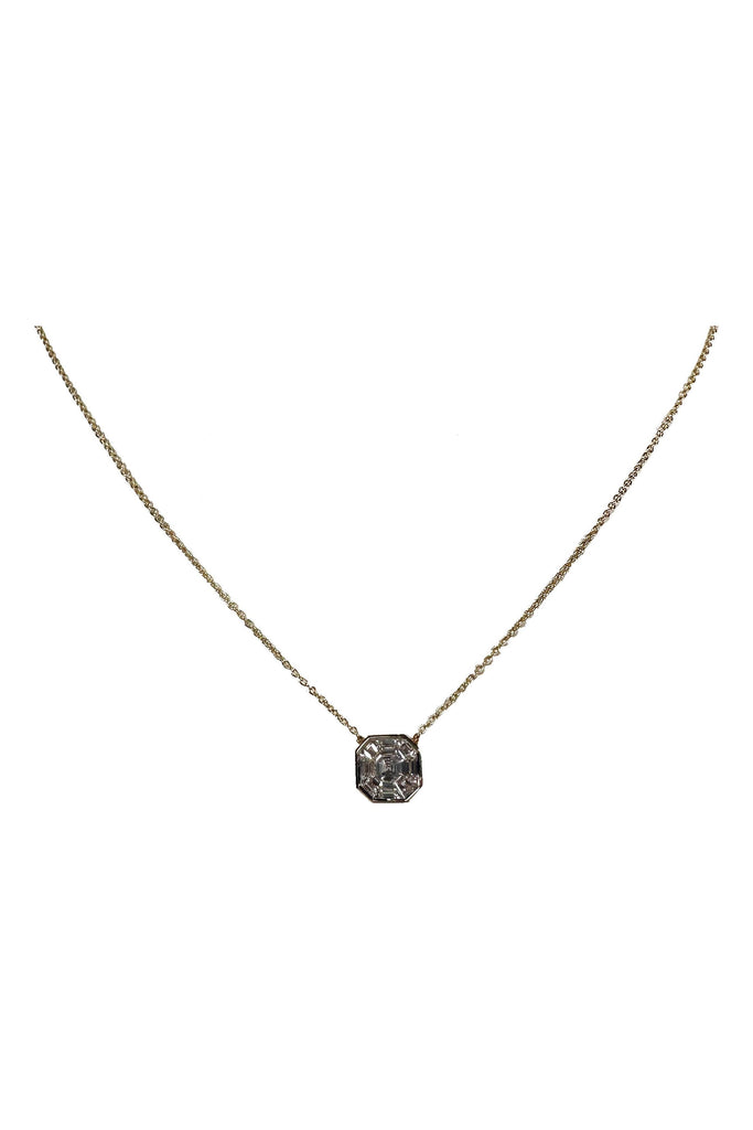 FC Creations Necklace 14K Gold Diamond Pie Cut Pendant | Yellow Gold 0.48 Carats