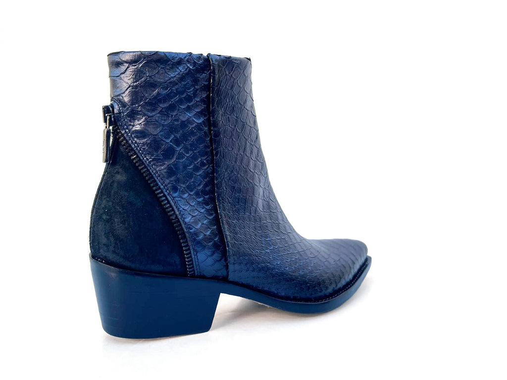 Jo Ghost Jessie Western Ankle Boot 5638 | Blue