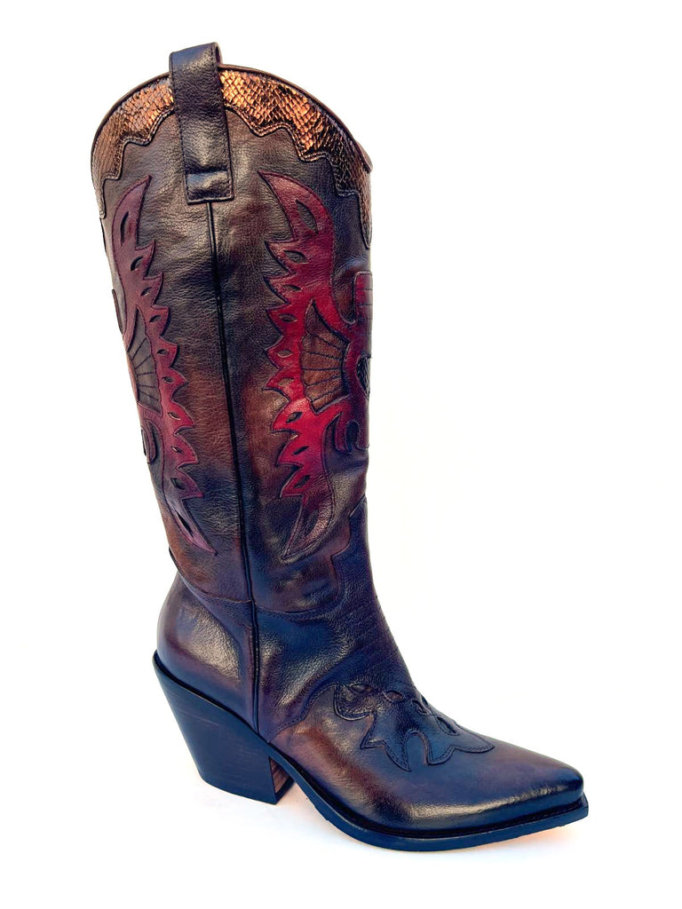 Jo Ghost Téa Tall Shaft Cowgirl Boot 5314 | Multi