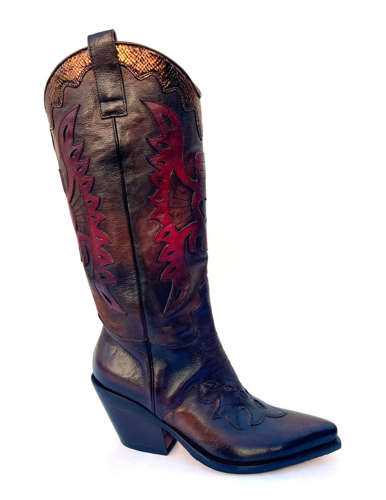 Jo Ghost Téa Tall Shaft Cowgirl Boot 5314 | Multi