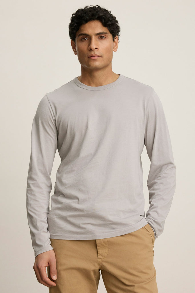 Velvet by Graham & Spencer Men's Rowland 02 Long Sleeve Tee  | Algae
