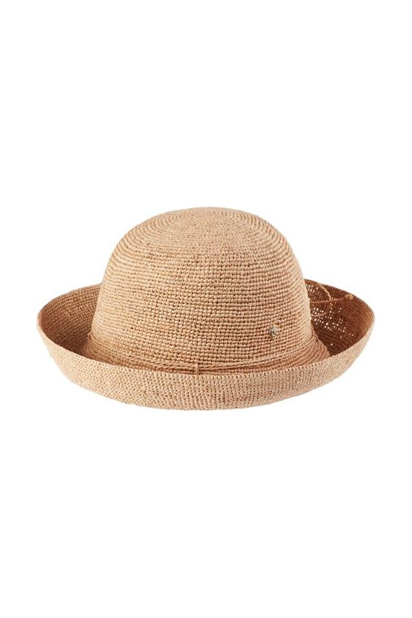 Helen Kaminski Provence 10 Raffia Crochet Hat | Nougat Rollable Packable Hat
