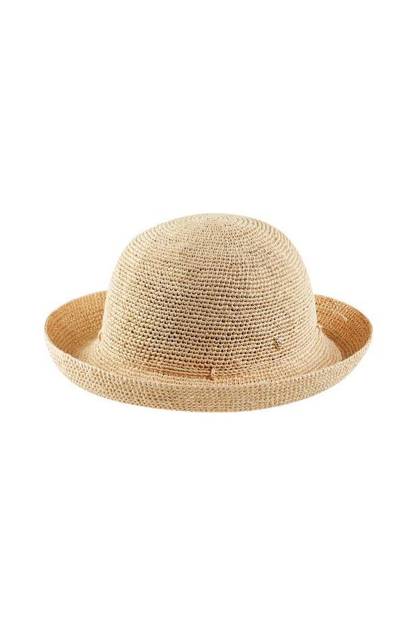 Helen Kaminski Provence 8 Raffia Crochet Hat  | Natural | Rollable Packable Hat