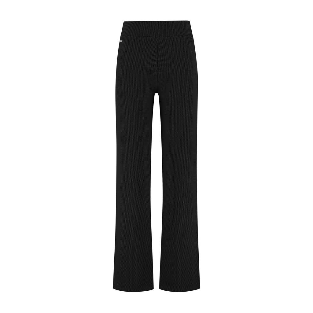 LUNE Moon Classic Flared Pull On Knit Pants LA1164 | Black