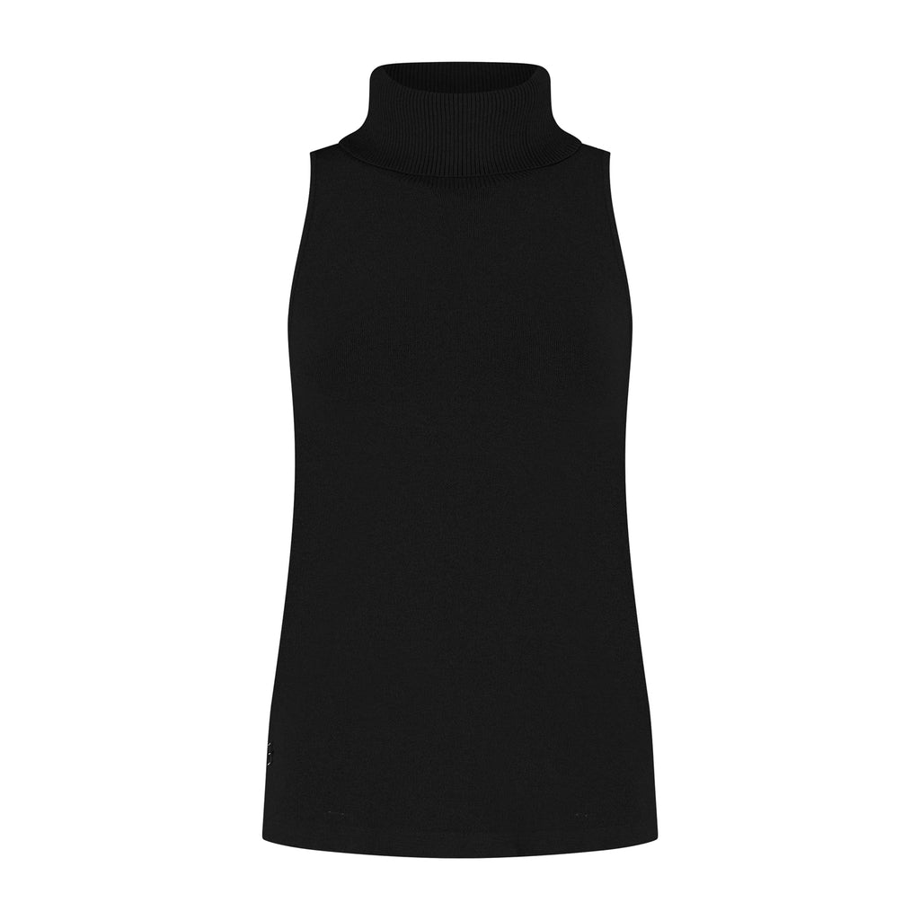 LUNE Olly Sleeveless Turtleneck LA1558 | Black