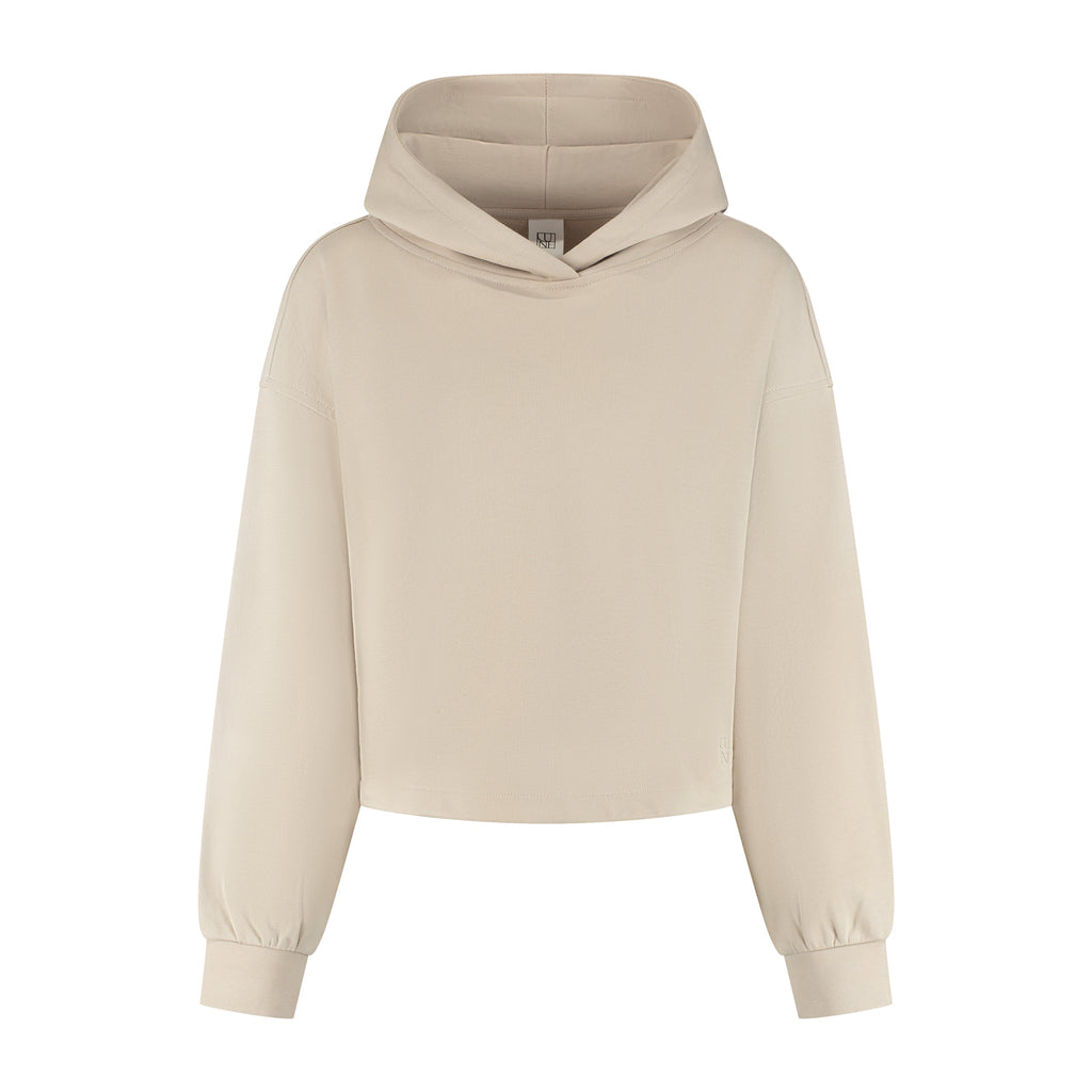LUNE Amelia Cropped Hoodie LA1614 | Feather