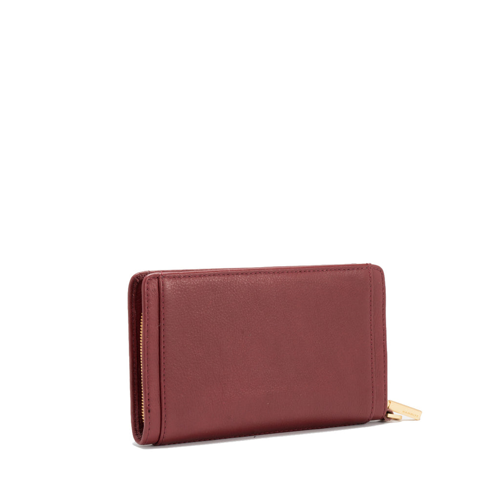 Hammitt Bryant Wallet 18190 | Cherrywood/Brushed Gold
