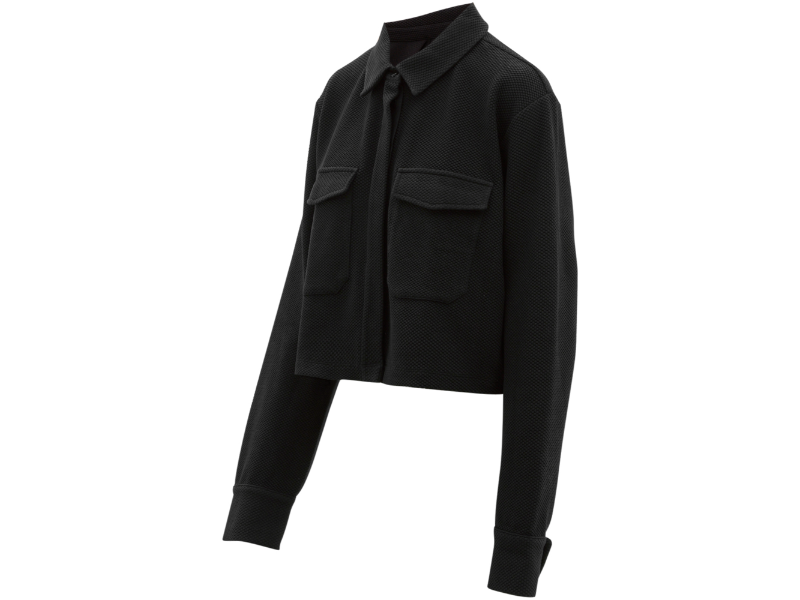 LUNE Moon Classic Short Blouse LA1304 | Black