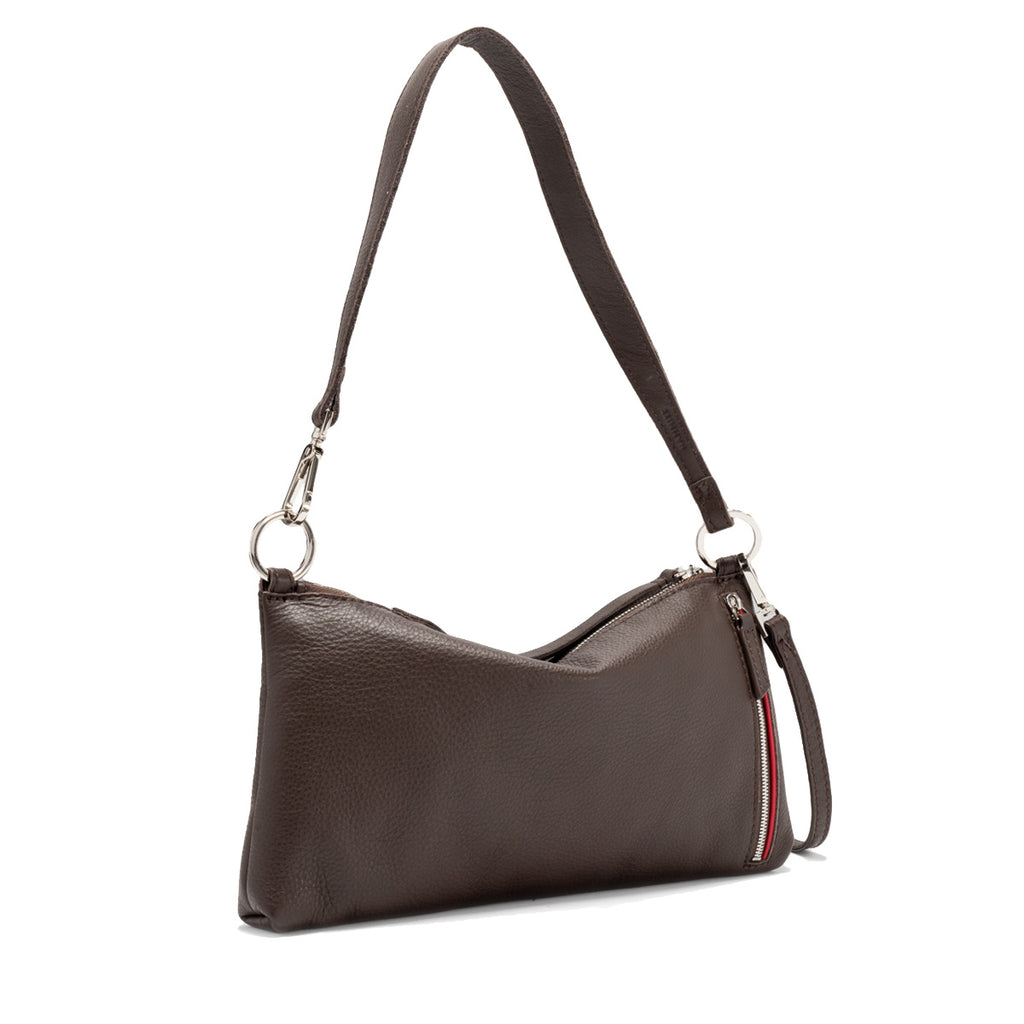 Hammitt Kyle Small Shoulder Bag | Espresso/Silve