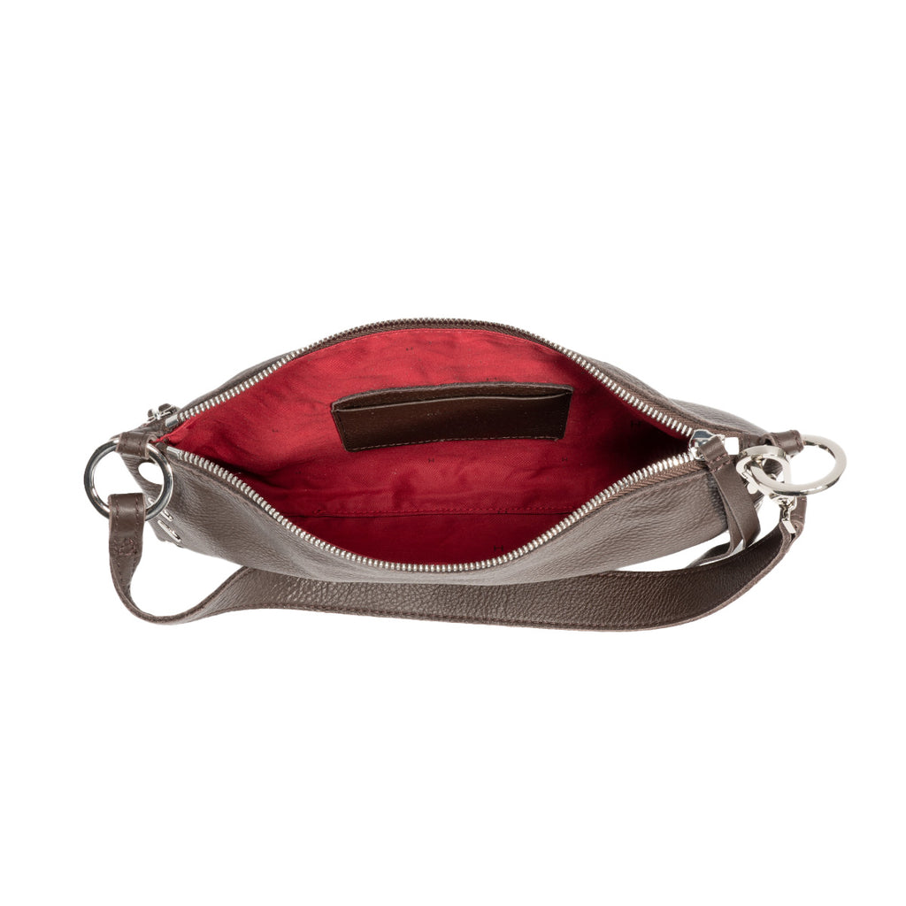 Hammitt Kyle Small Shoulder Bag | Espresso/Silve