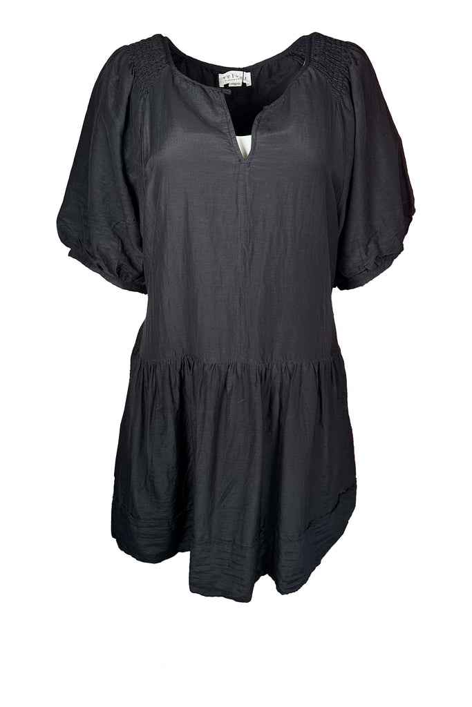 Velvet by Graham & Spencer Reece Silk Cotton Voile Dress | Black