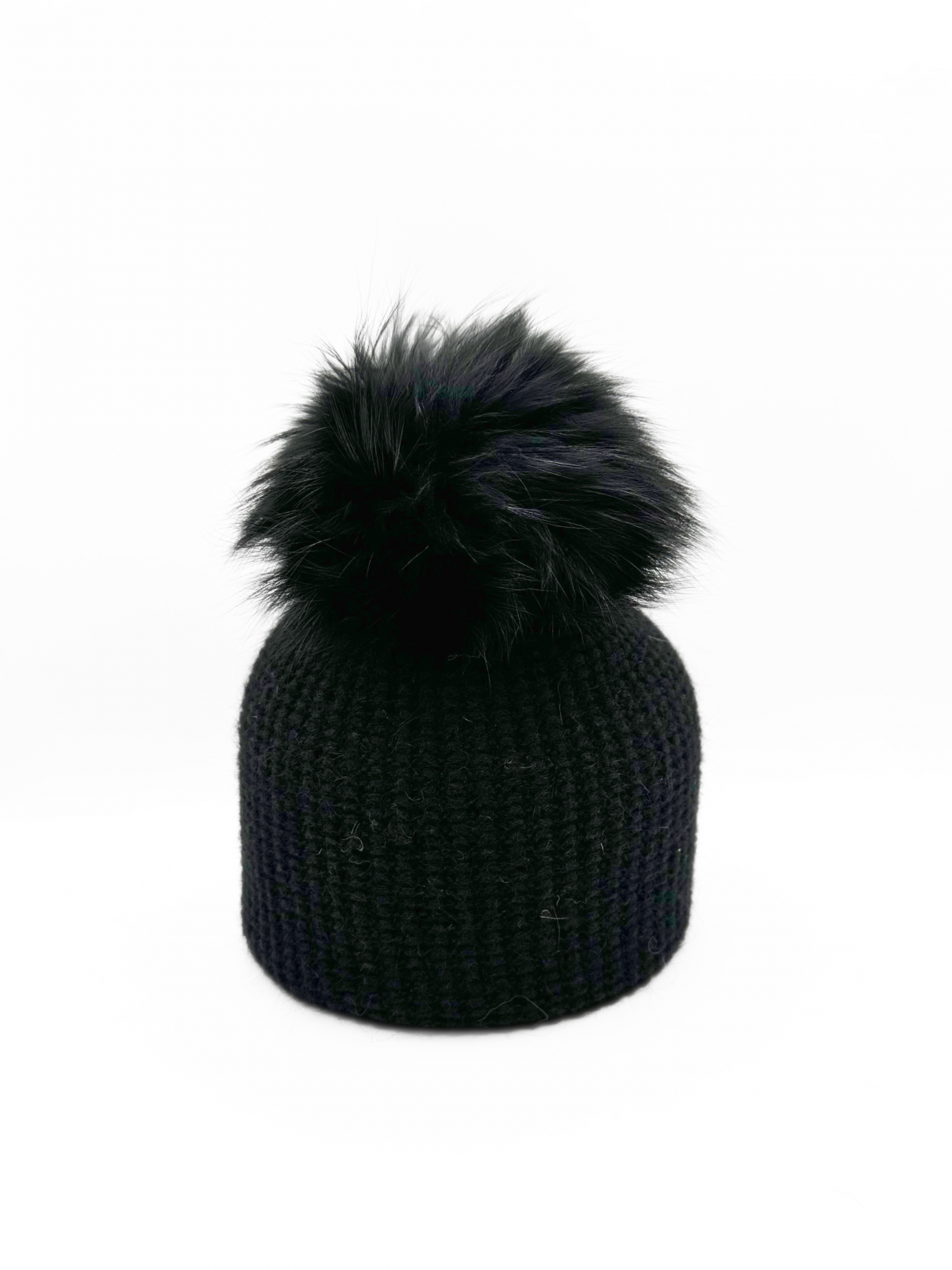 NEW LINDA RICHARDS women\'s slouch stripe block pom hat in gray black Hats | Luxe Designer Hats by Helen Kaminski and Linda  main image 2