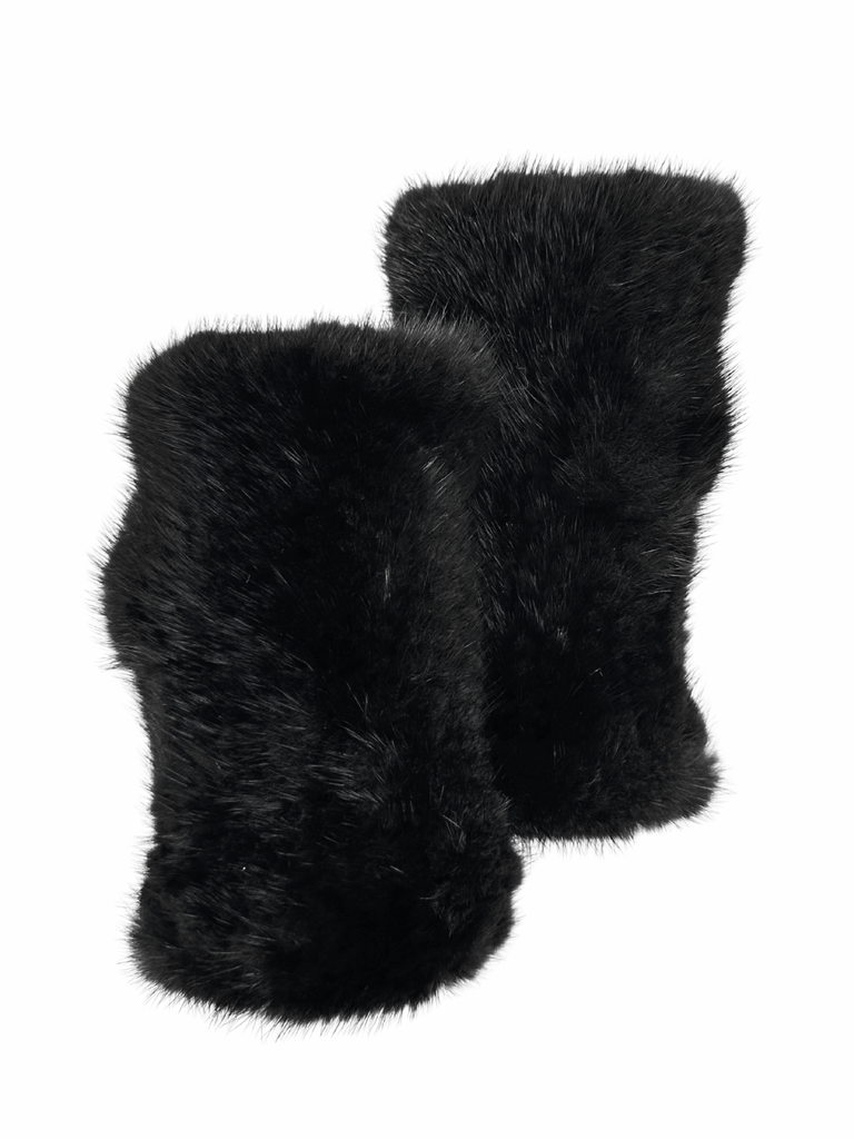 Linda Richards Mink Hand Warmers MK-01 | Black
