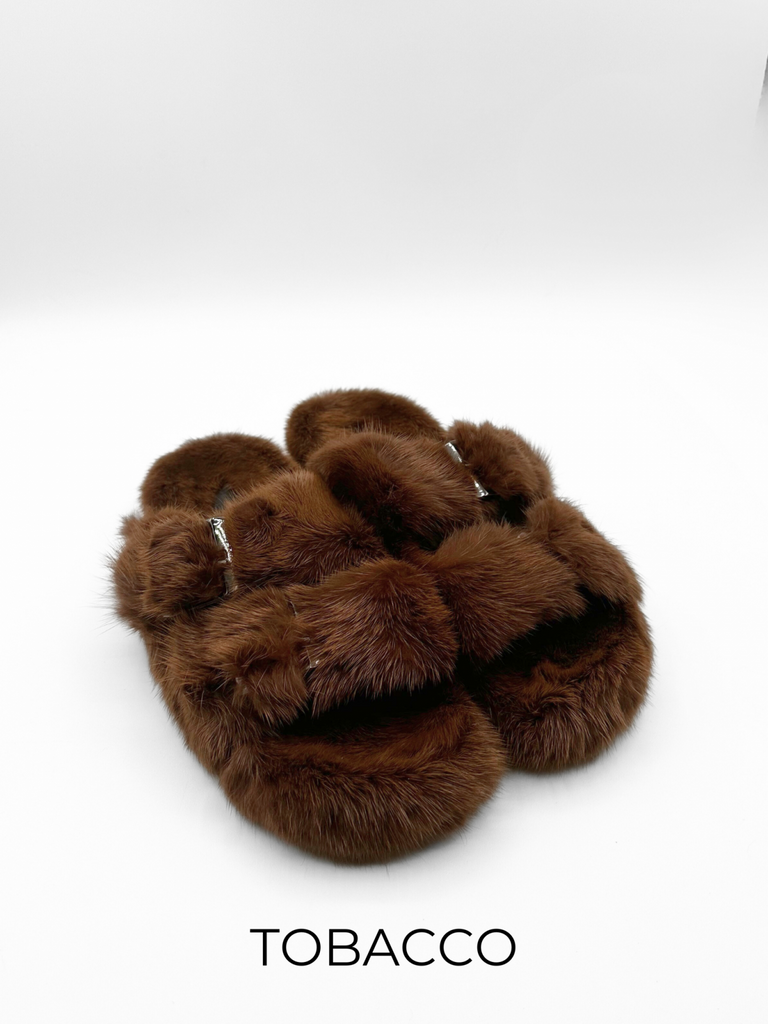 Linda Richards Mink Slides MKS-01 | Tobacco – Robertson Madison