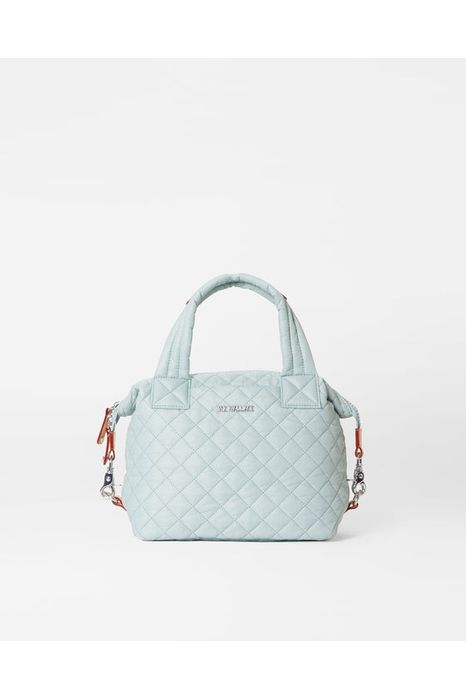 MZ Wallace Sutton Deluxe Small Quilted Bag 1286X1891 | Silver Blue