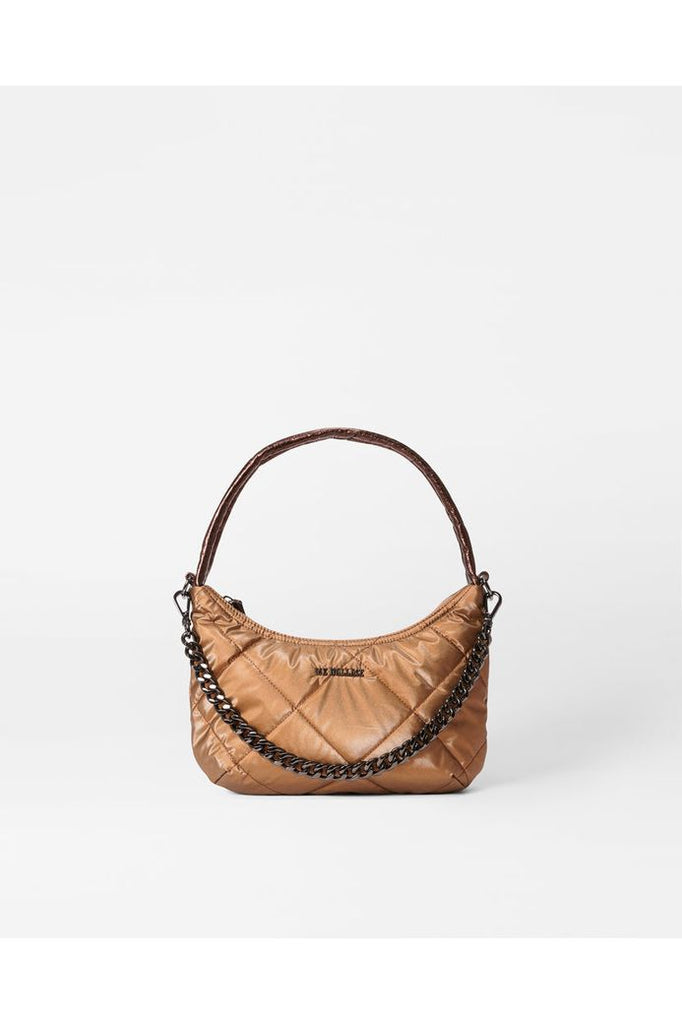 MZ Wallace Quilted Bowery Shoulder Bag 1399B1835 | Tiger Eye Pearl